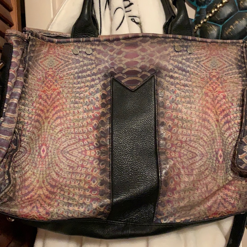 Aimee Kestenberg Colorful Animal Print Leather Bag